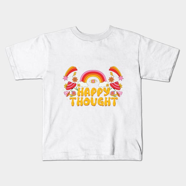 Happy Thought Kids T-Shirt by CEYLONEX